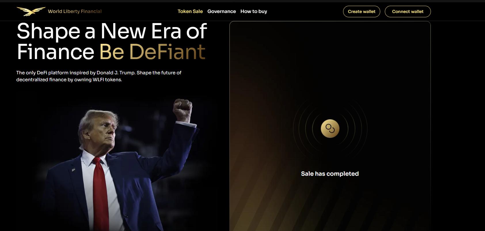 特朗普世界自由财务公布代币销售总额达5.5亿美元